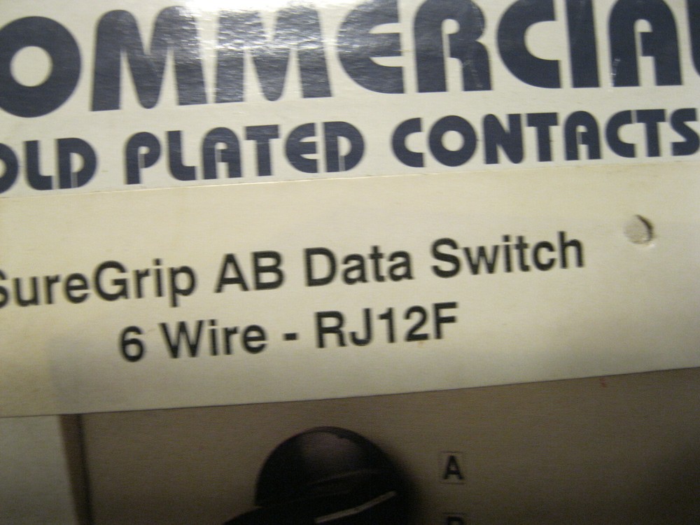 QVS CA285-2 Manual Data Switch Gold Plated AB 6 Wire RJ12F