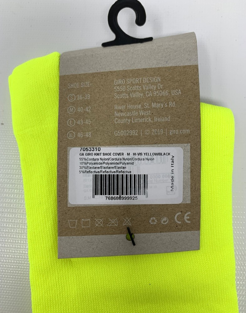 Giro Knit Shoe Cover Size Medium - New