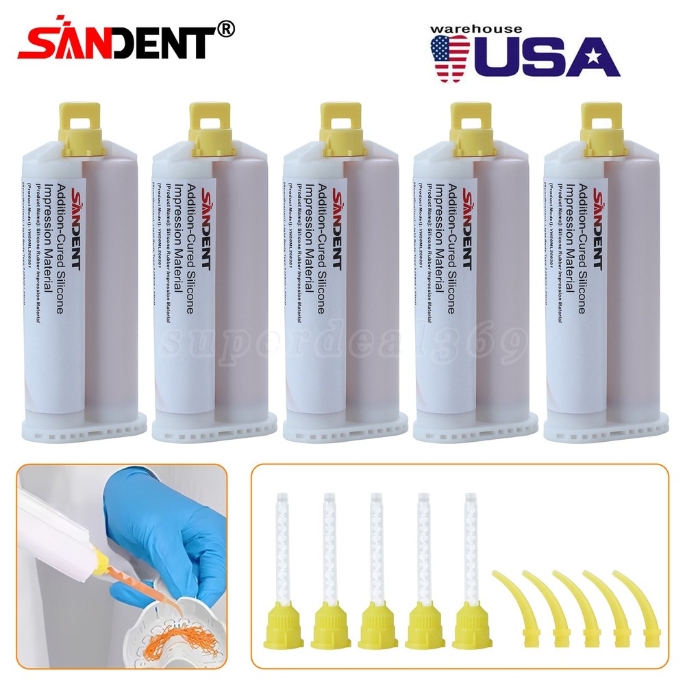 Dental Impression Material Light Body Normal Set 50mL Cartridges dt