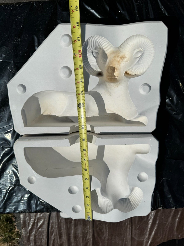 VINTAGE DUNCAN CERAMIC MOLD #DM- 480 A RAM PLANTER