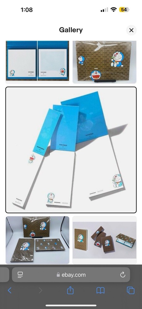 Gucci Doraemon 3 Piece Note Pads