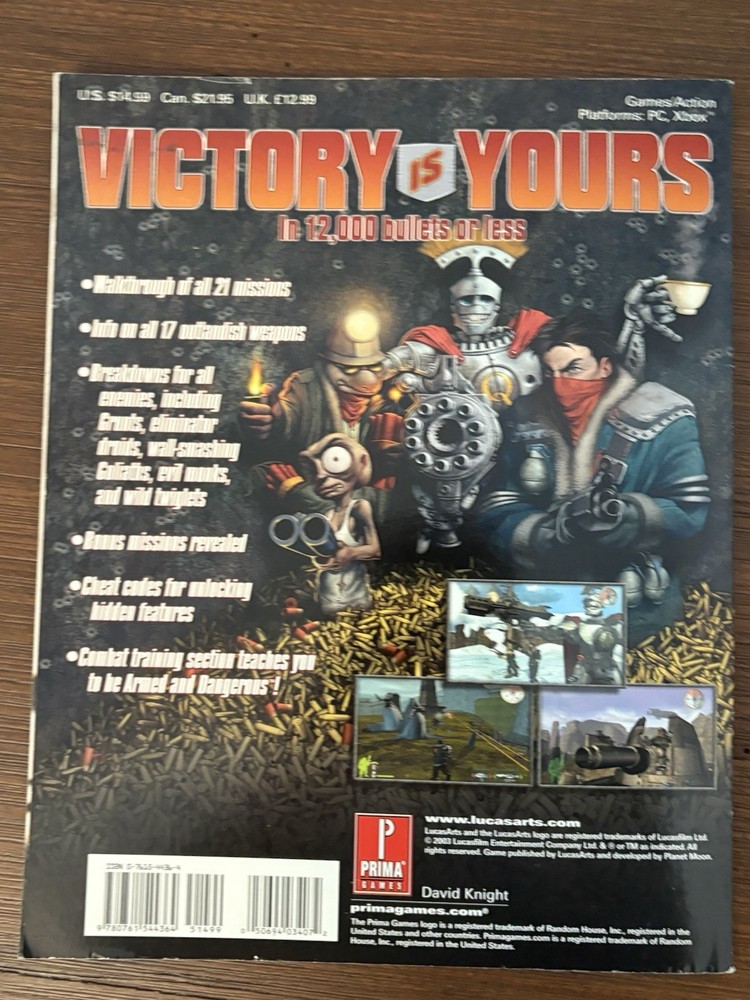 Armed and Dangerous - Prima Official Strategy Guide Microsoft XBOX