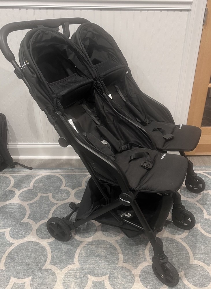 MomPush Lithe X2 Stroller Replacement Seat Set With Harnesses - Black
