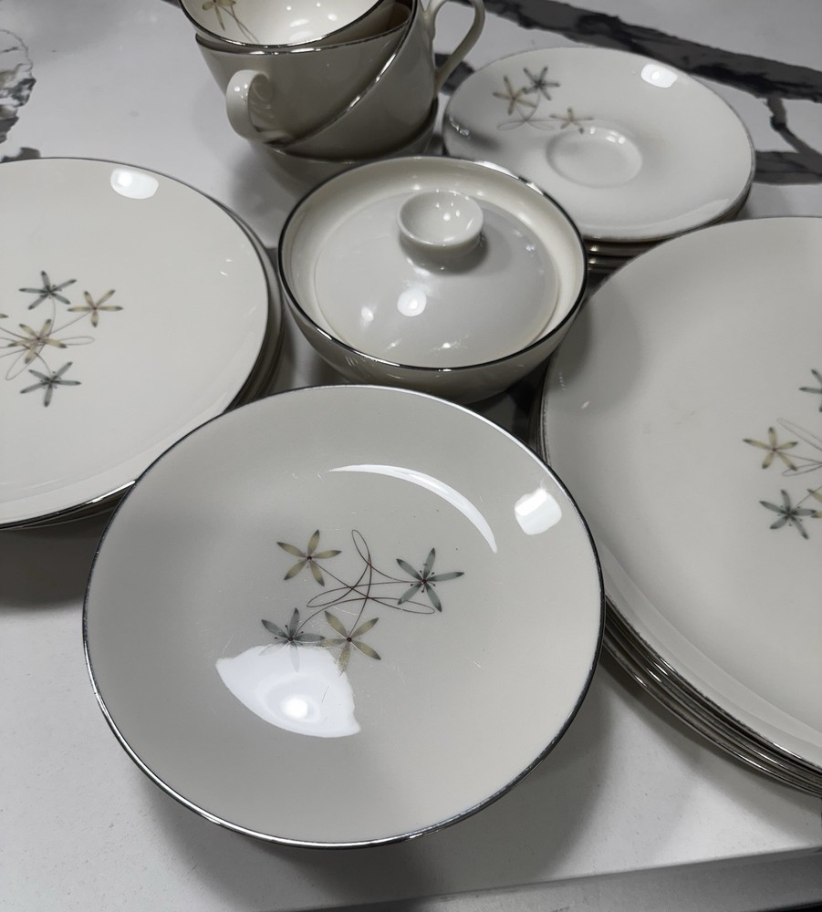 Castleton China Contempo Made In USA Dinnerware Set MCM style
