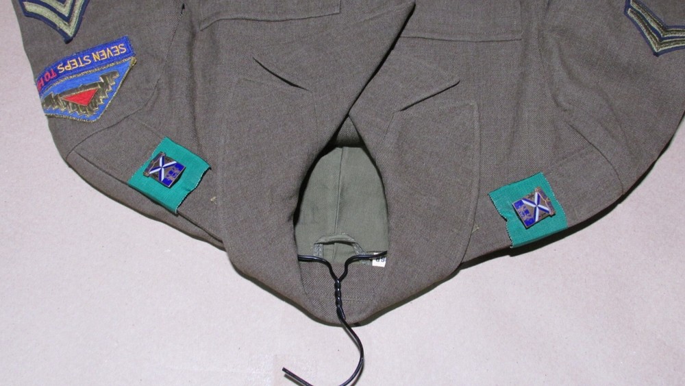 US 7th Army Uniform 7 Steps to Hell Patch Jacket Pants Korean War Era 1948