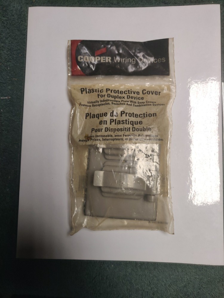 Cooper Wiring Plastic Protective Cover For Duplex Device