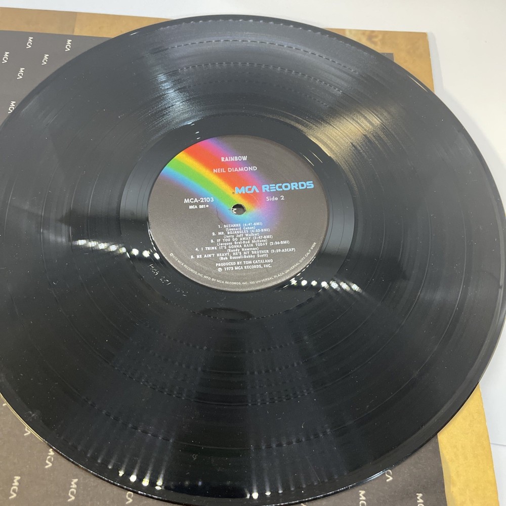NEIL DIAMOND RAINBOW VINYL RECORD ALBUM