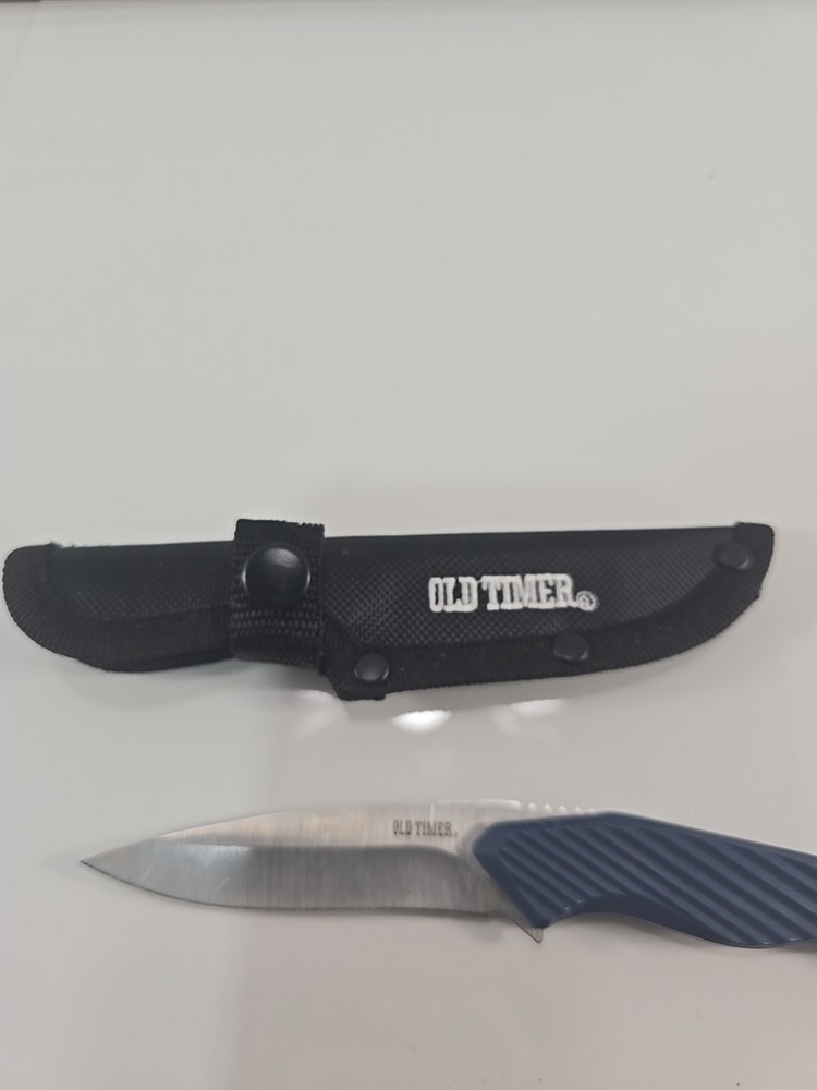 Old Timer Combo Pack of 2 Fixed Blade Knives with Sheaths