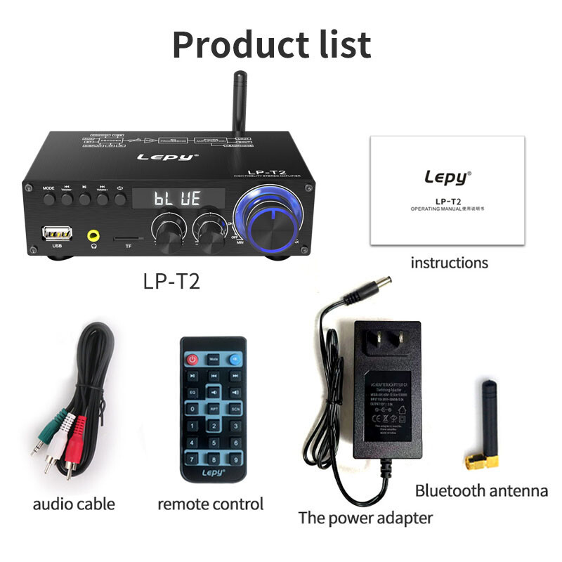 ‌Studio-Grade Amplifier: 50Wx2 Output & Noise-Free Design‌