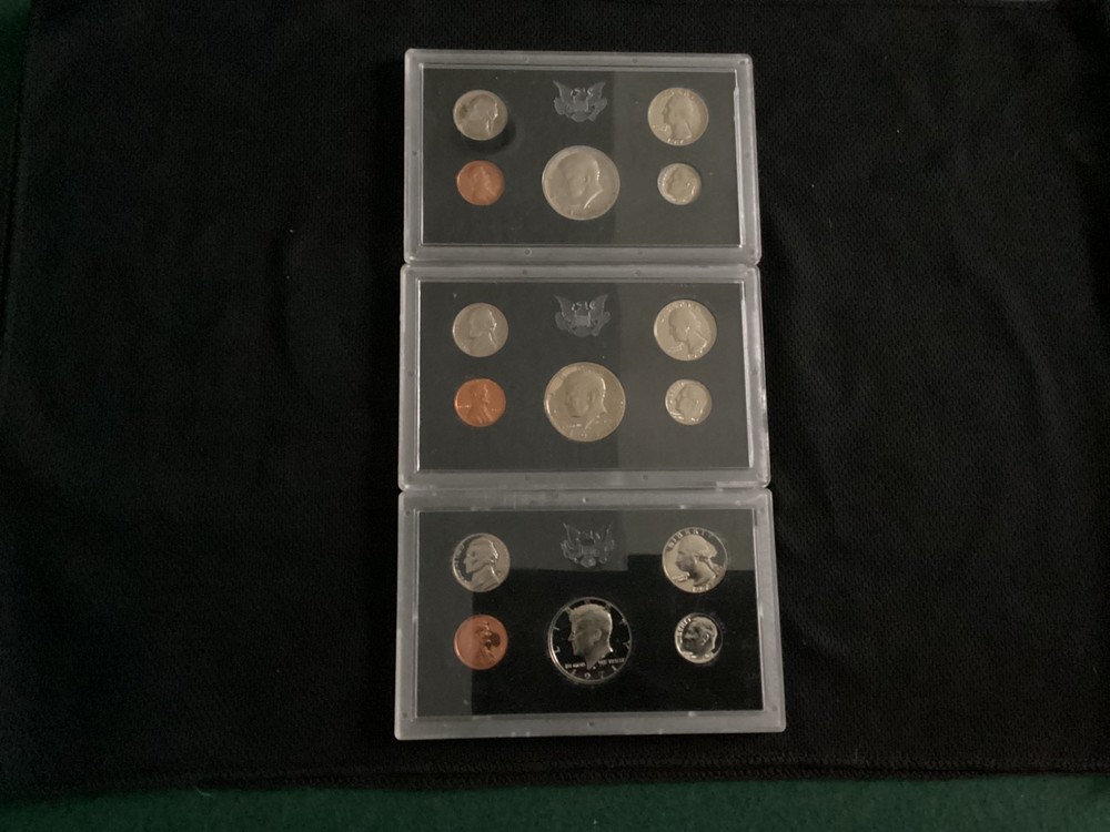 1971 U.S.Mint Proof Sets.Three complete Sets. OGP