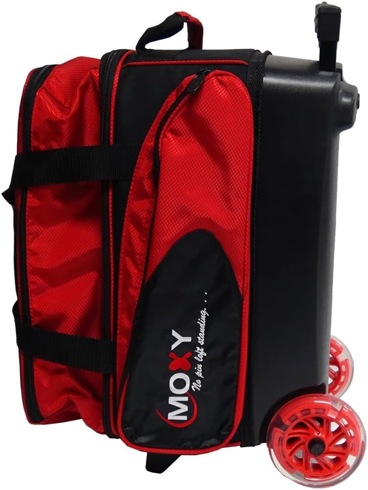 Moxy Blade Premium Double Roller Bowling Bag- Red/Black