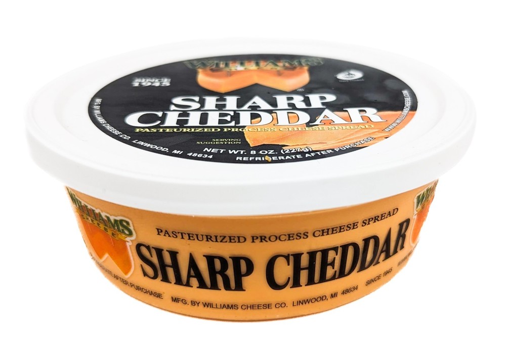 Williams Cheese Sharp Cheddar Spread 8oz (Pack of 3)