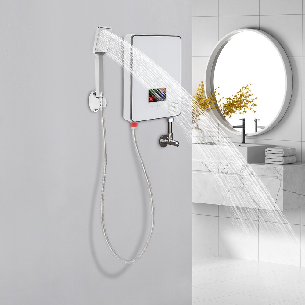 4500W Electric Instantaneous Water Heater w/LED Screen 110V Sink Hot Water Tank