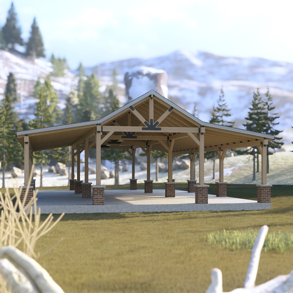 Timber Framed Pavilion Plans