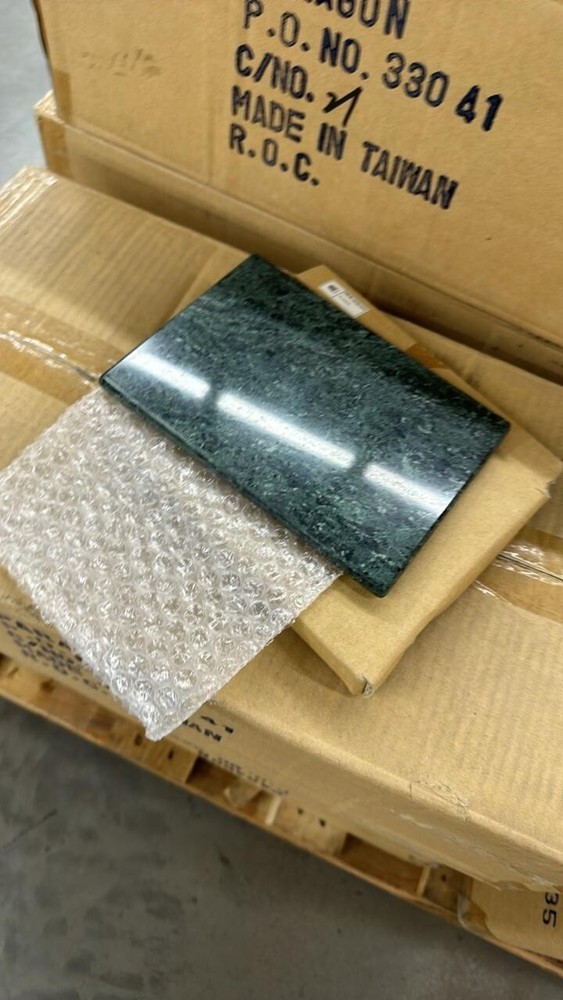 Green Solid Marble slabs 9x6 Inches.