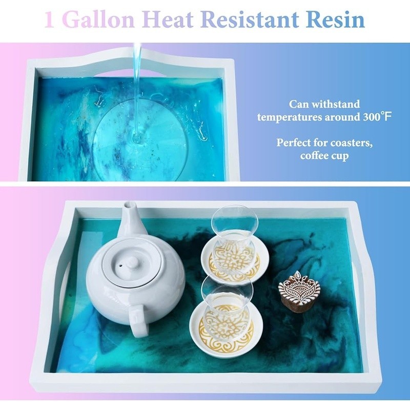 Easy Use Fast Curing Epoxy Resin Kit Self Defoaming Transparent DIY Projects