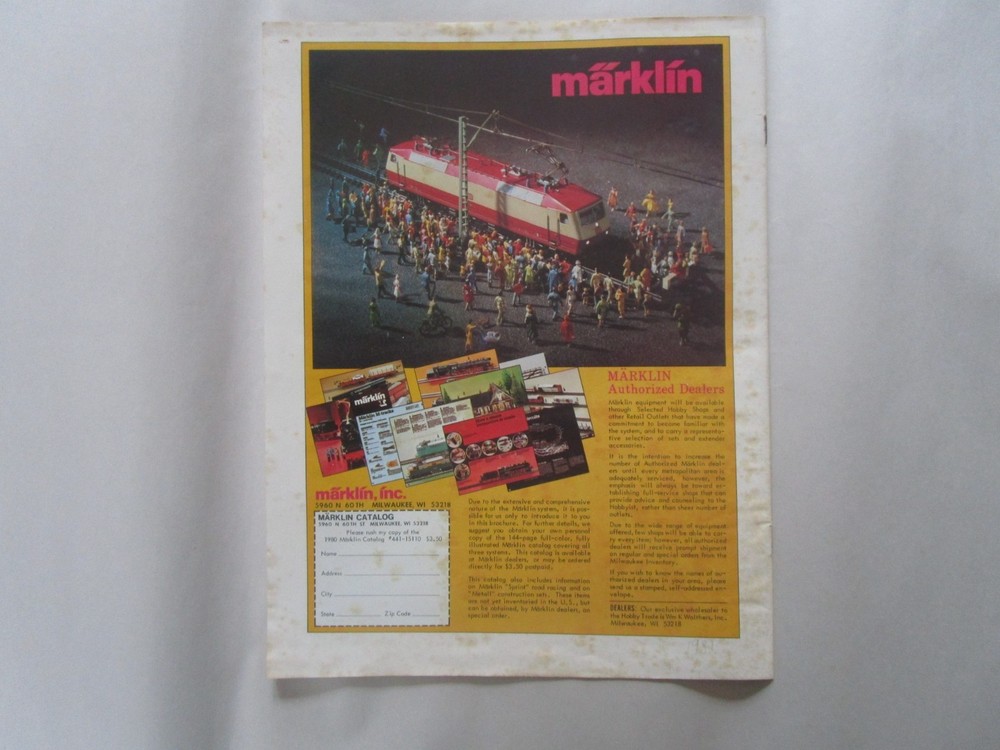 1981 Marklin Train Catalogs, 81 New Items, OH, Z, I