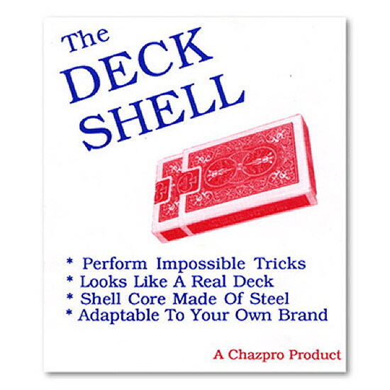 "VINTAGE"  ORIGINAL CHAZPRO STEEL DECK SHELL & INSTRUCTIONS - RED