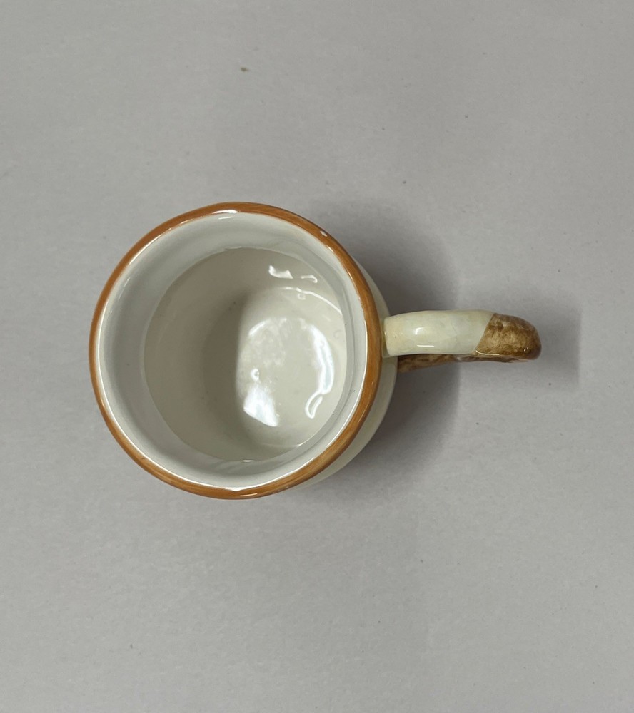 Houston Harvest Ceramic Tea Cup With Spoon For Handle 2.25" Tall