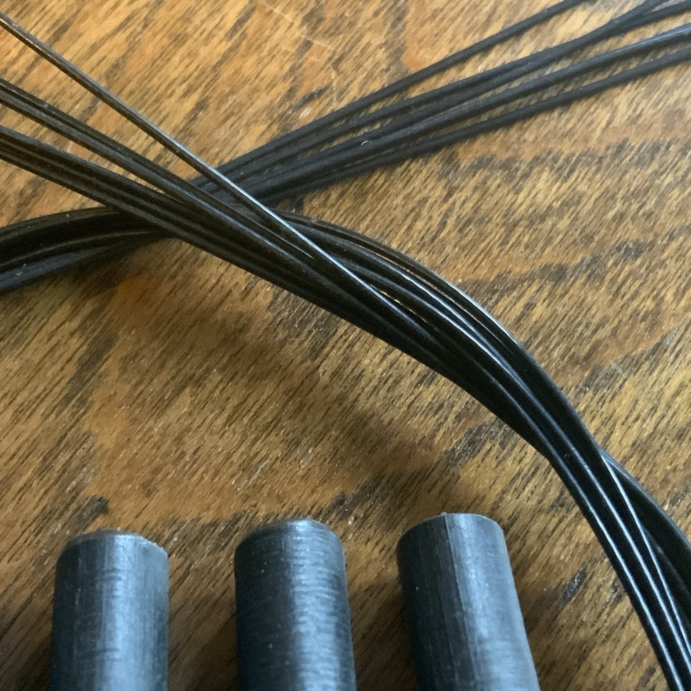 RC Airplane Control Surface Cables with Plastic Pass Through Guides