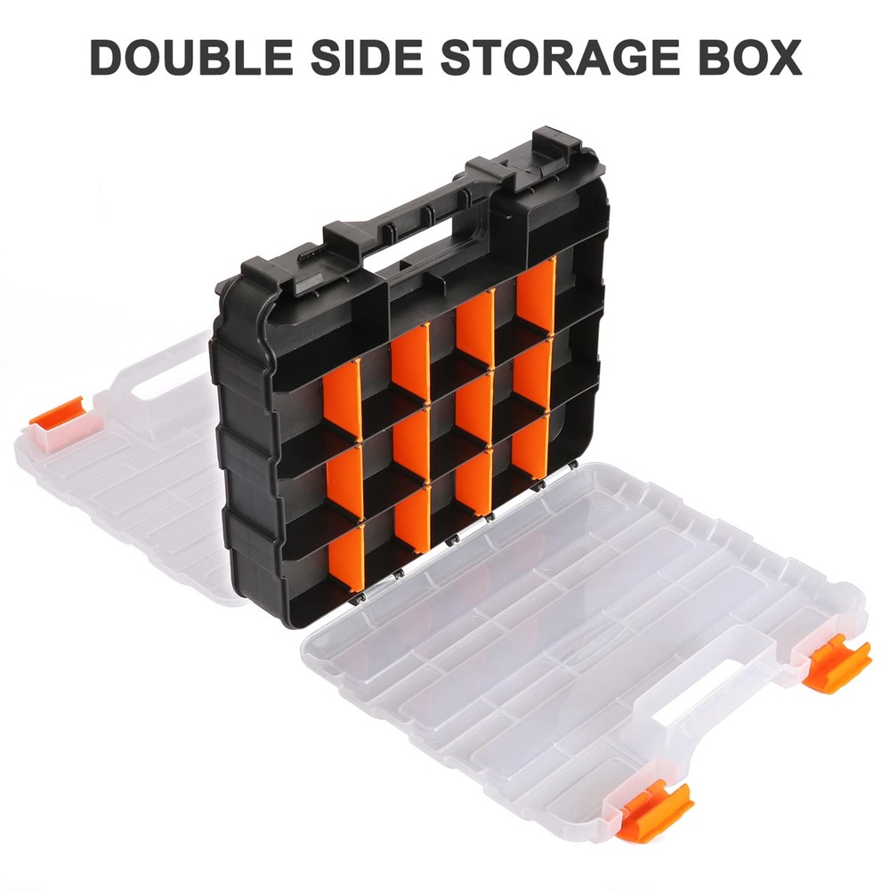 Mayouko Double Side Tools Organizer, Customizable Removable 2 PCS, Orange