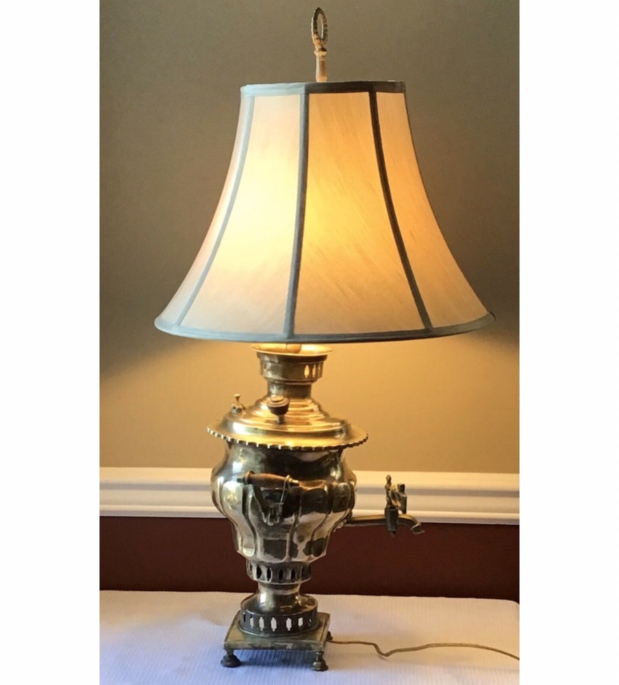 Antique Samovar Lamp, Working, Marked