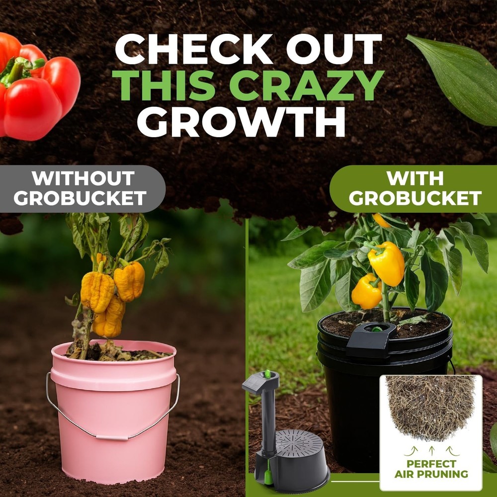 Self Watering Planter Insert w/LifeTested Technology, Water Reservoir & Level...