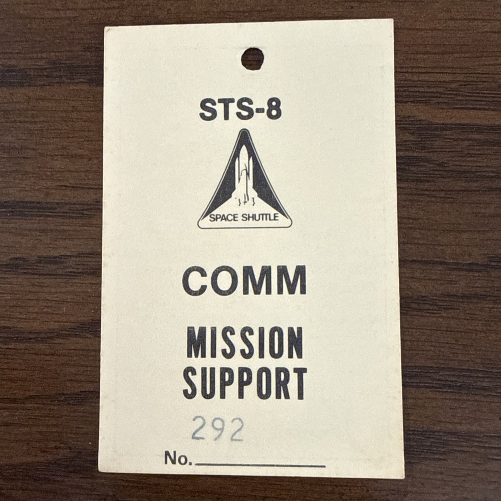 STS-8 Comm Mission Support Badge