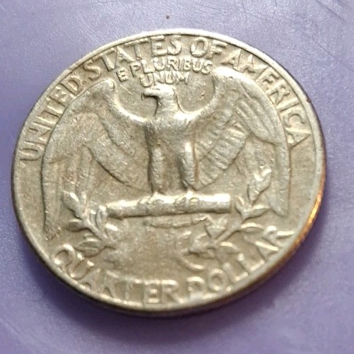 ERROR VNT 1968D Quarter Greese Error Missing Branch And A,R,T,E FROM QUARTER