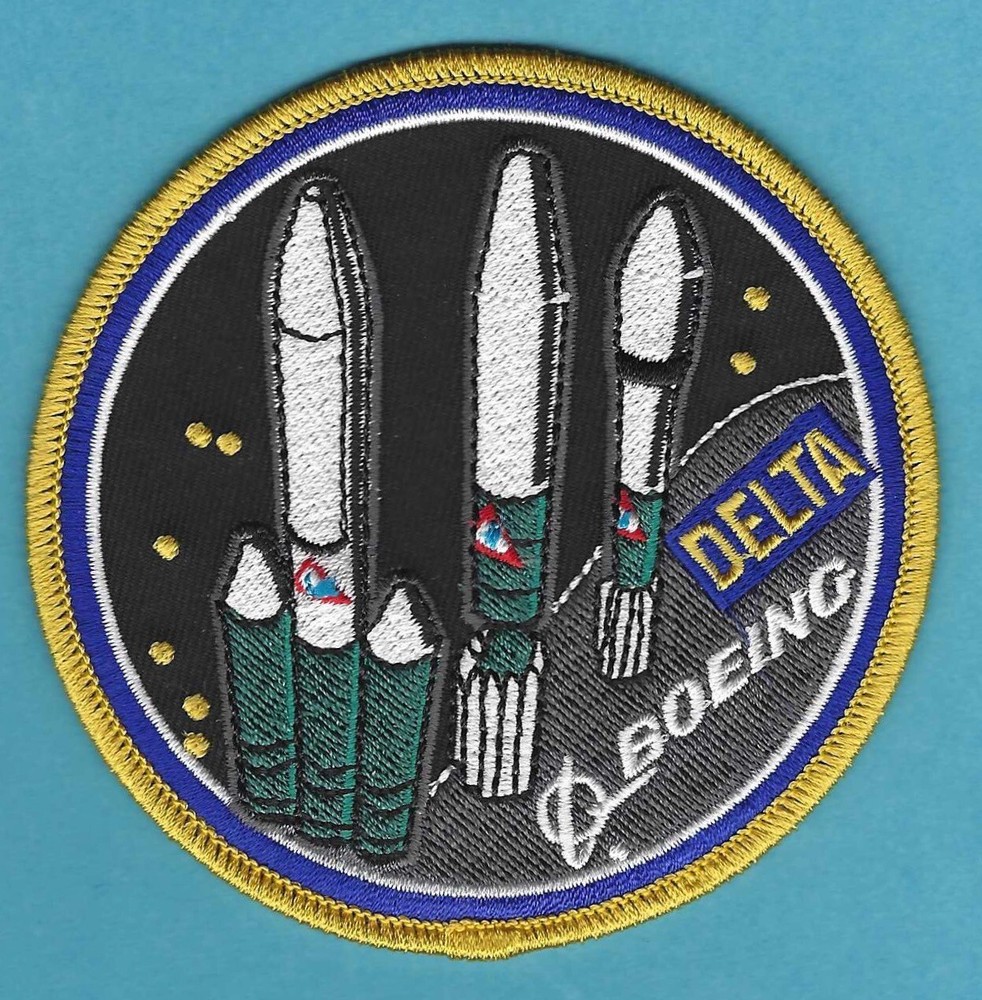 BOEING DELTA ROCKET  SPACE SATELLITE LAUNCH PATCH