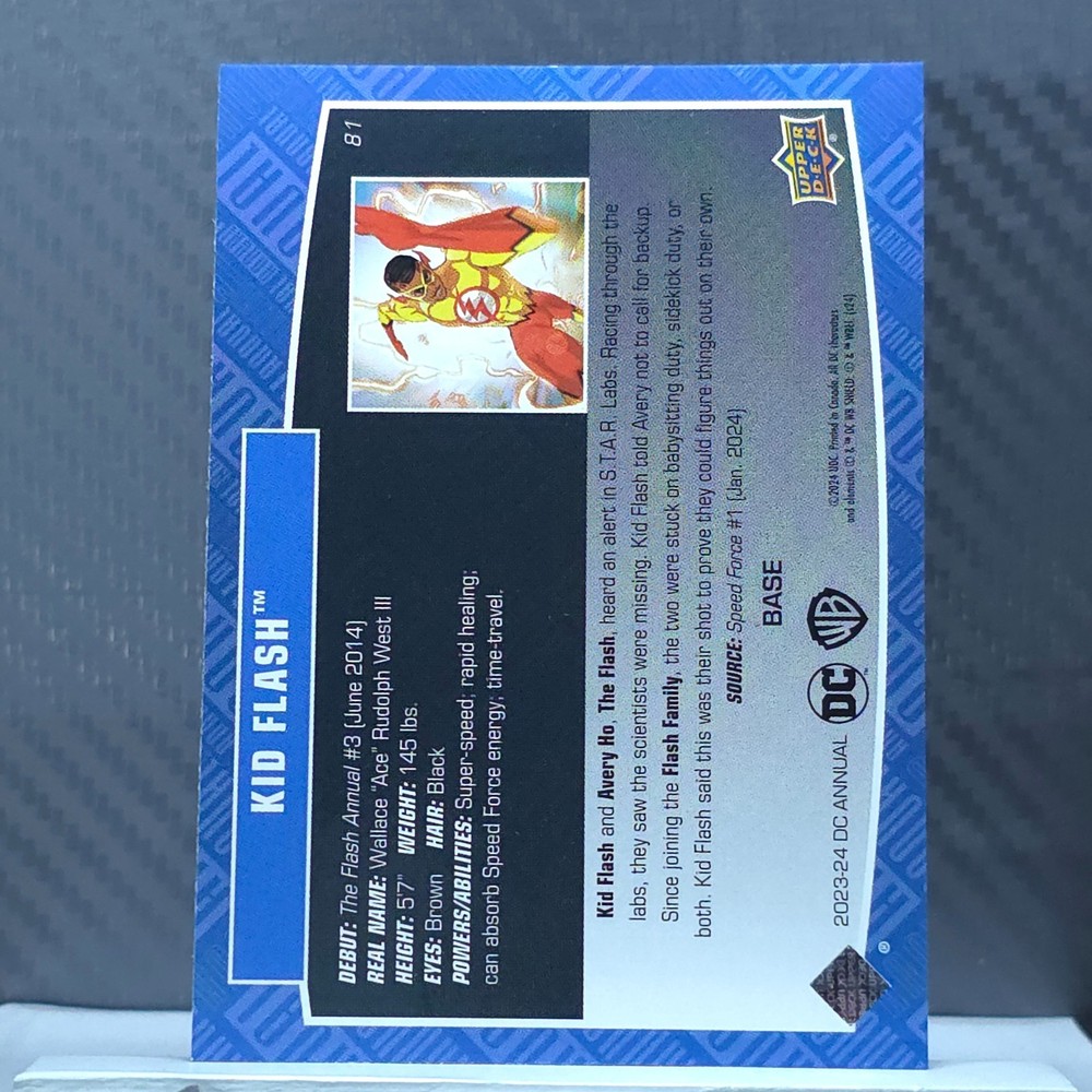 KID FLASH 2023-24 Upper Deck DC Annual #81
