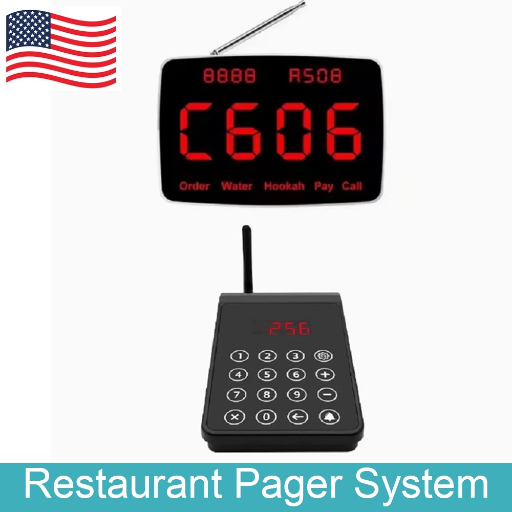 New Wireless Touch Keyboard Transmitter for Restaurant Pagers Waiter Service