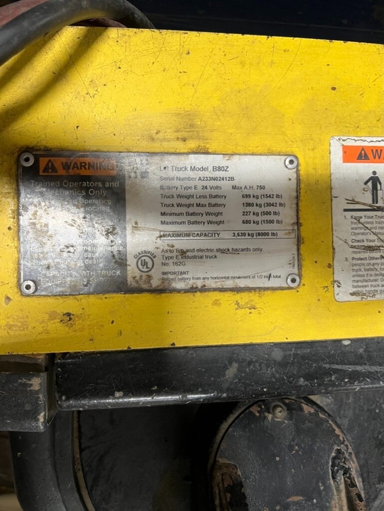 Hyster B80Z Electric Pallet Jack
