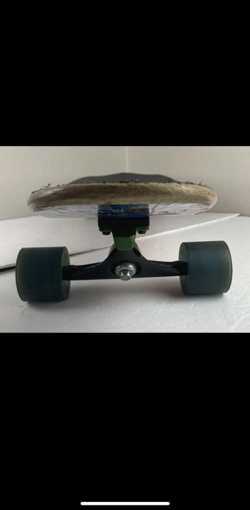 Dregs Downhill Longboard Skateboard Deck Fire Wave 39" 81A Gullwing Rasta Trucks