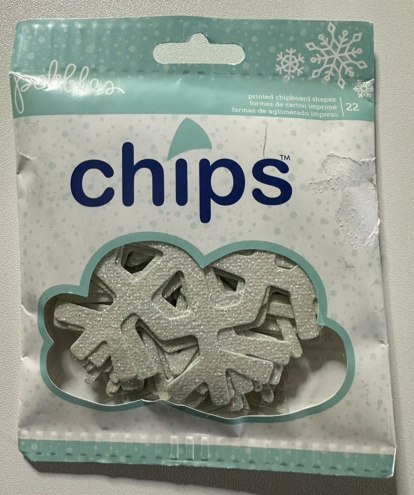 Pebbles Scrapbook Chips-Printed Chipboard Shapes-Variations Available
