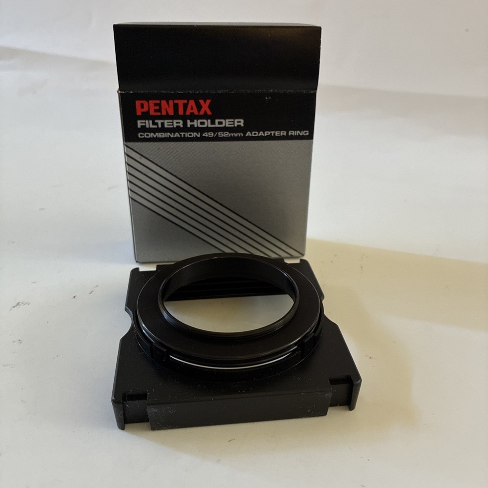 Pentax Filter Holder 49/52 mm Adapter Ring New In Box 88120