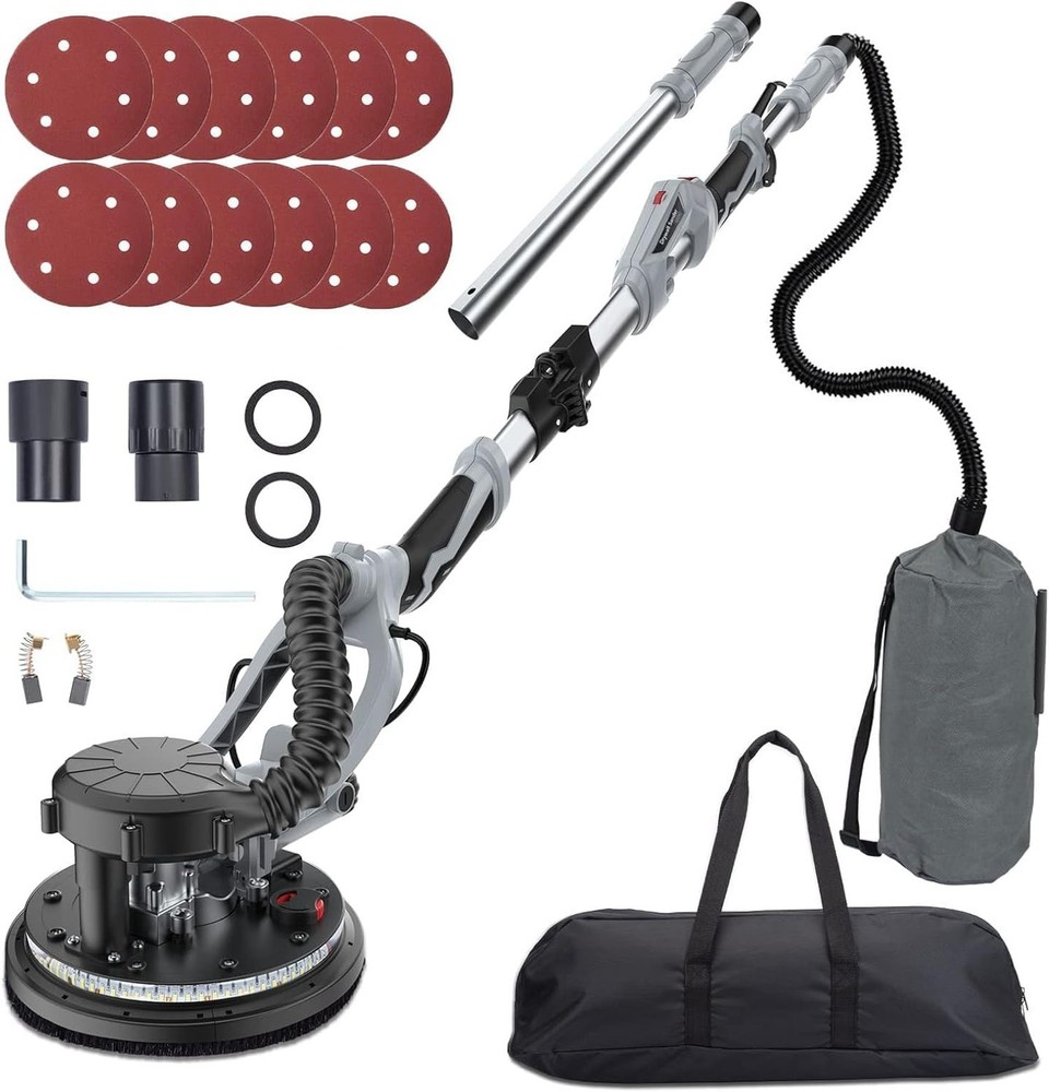 Drywall Sander, 800W Electric Sander with 12 Sanding Discs, Variable Speed 80...