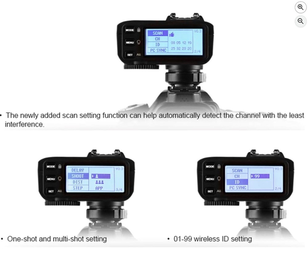 Godox X2T-F TTL Wireless Flash Trigger 2.4G Bluetooth Transmitter FREE SHIP