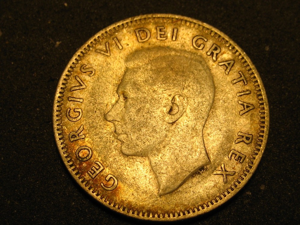 1951 80% Silver Canadian Quarter