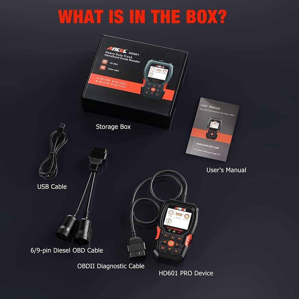 Heavy Duty Truck Scanner All System Diesel Diagnostic Check Engine Code Reader