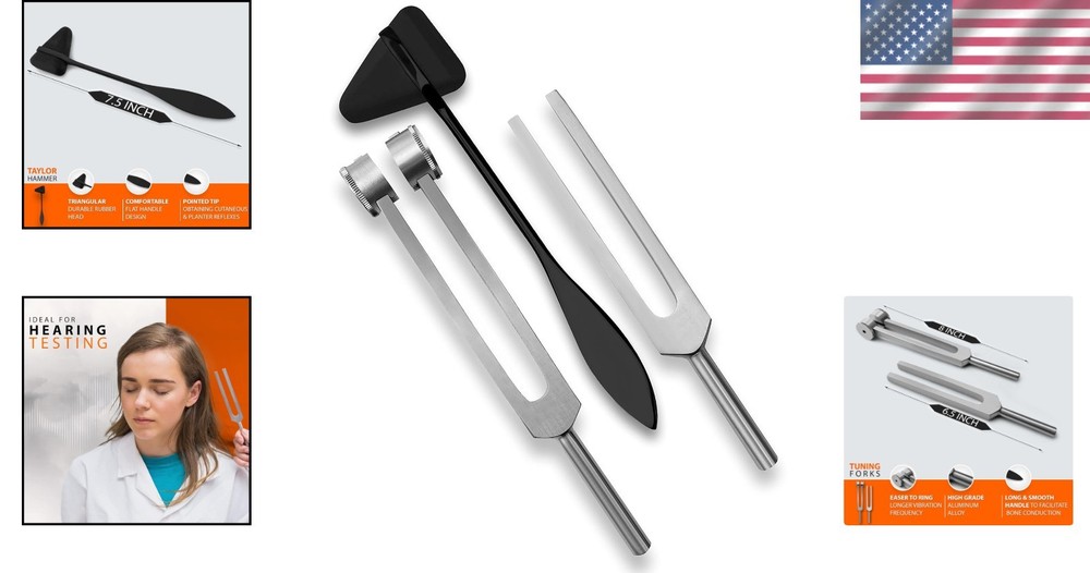 Diagnostic Tuning Forks + Percussion Hammer