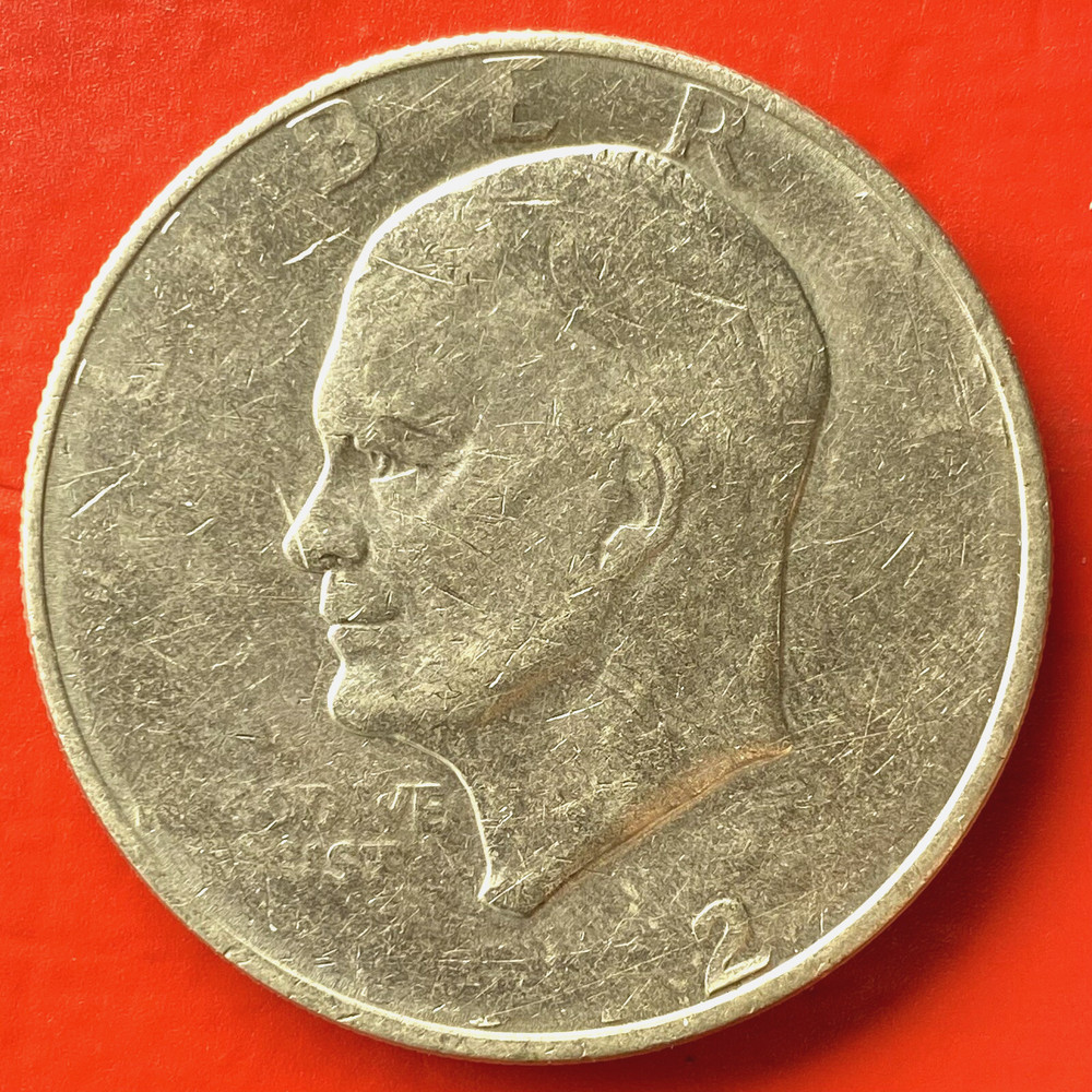 1972 IKE DOLLAR SEVERE FILLED DIES ERROR