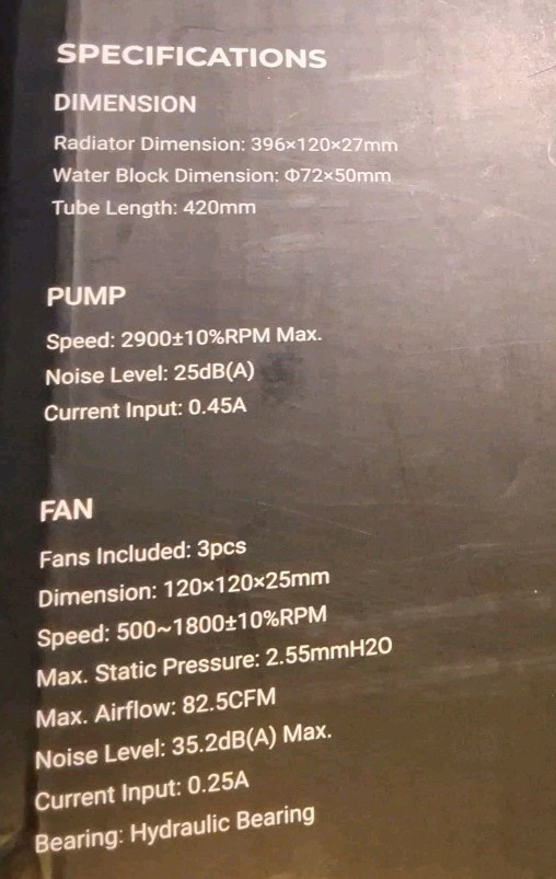 ID-COOLING PRO FX360 Water Cooler