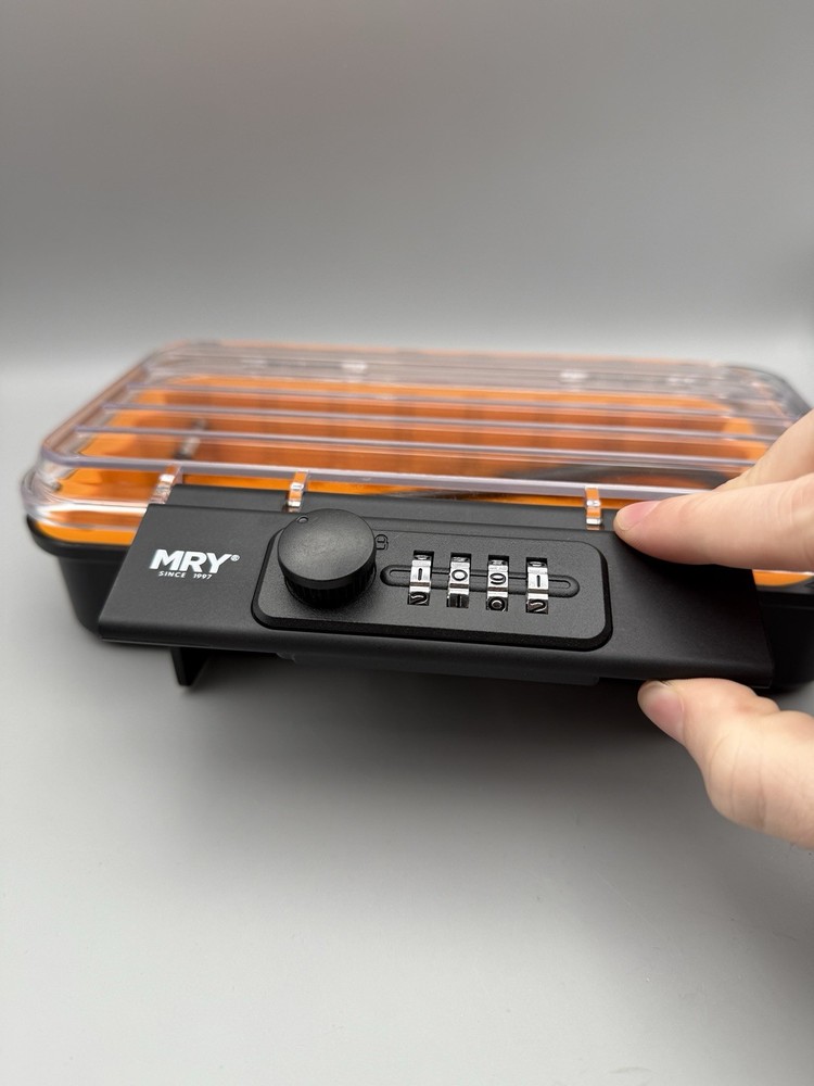 Portable Lock Box Combination Security Case LockBox with Code Waterproof