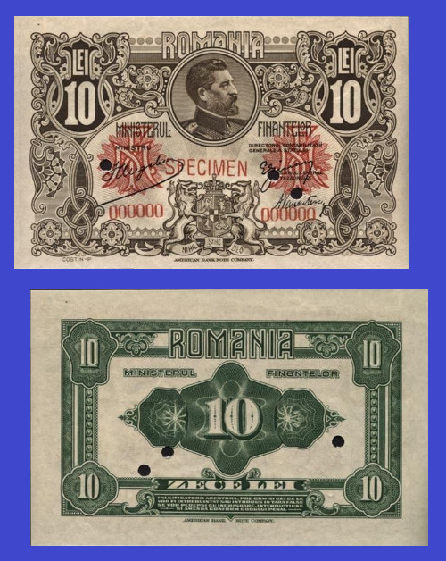 Romania romania 10 lei 1920 - Copy
