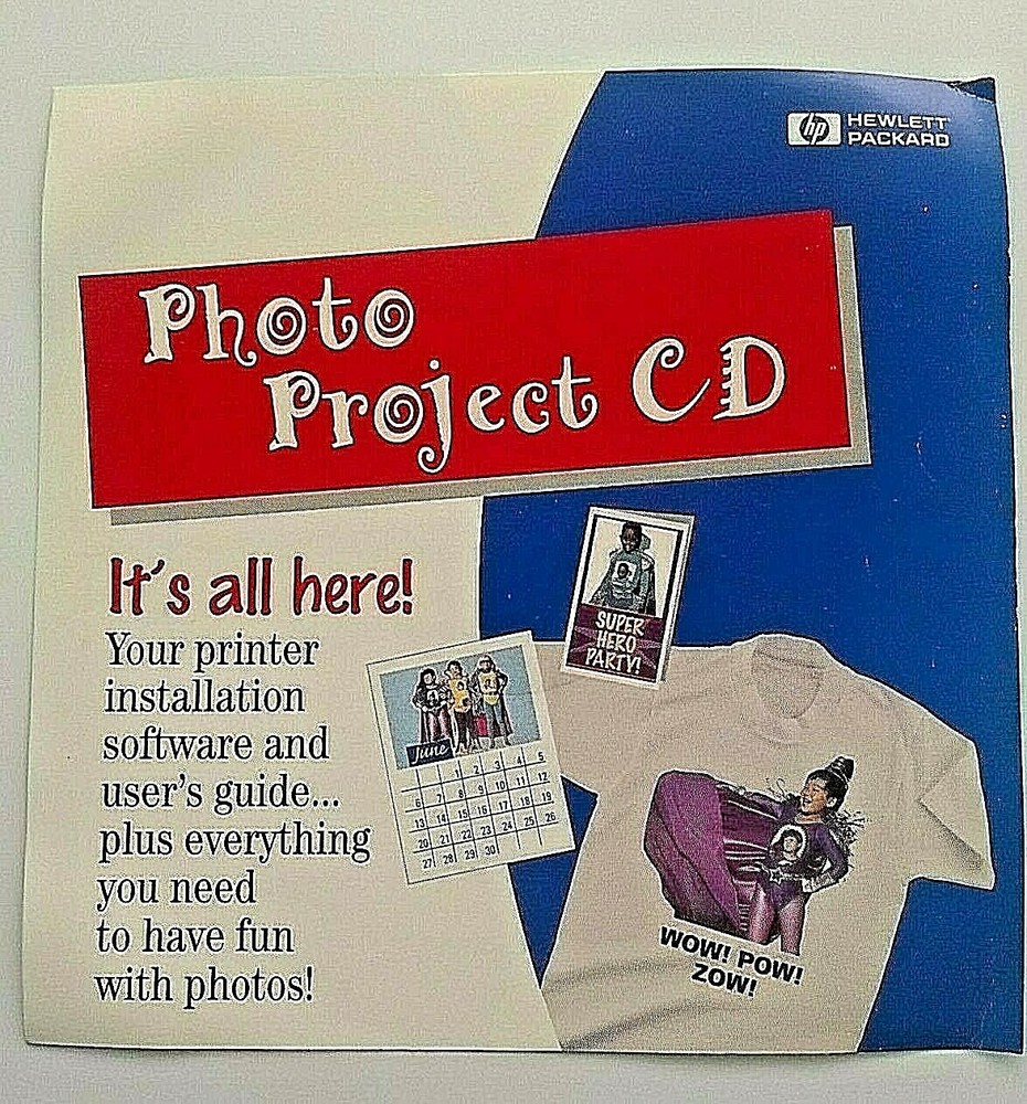HP Photo Project CD Software and Interact - Game Profiler - 1999 - CD SV-262