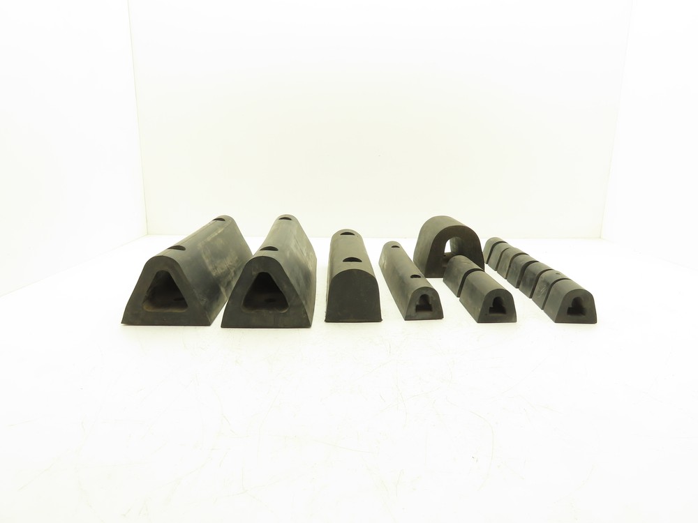 Rubber Loading Dock Bumper Hollow Solid Mixed Size Lot of 17 *READ*