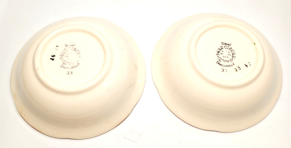 Two Franciscan apple themed plate set for replacement