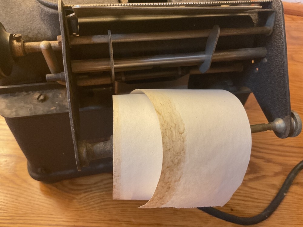 Allen & Wales Model E Adding Machine 1958 Tested Does Turn On