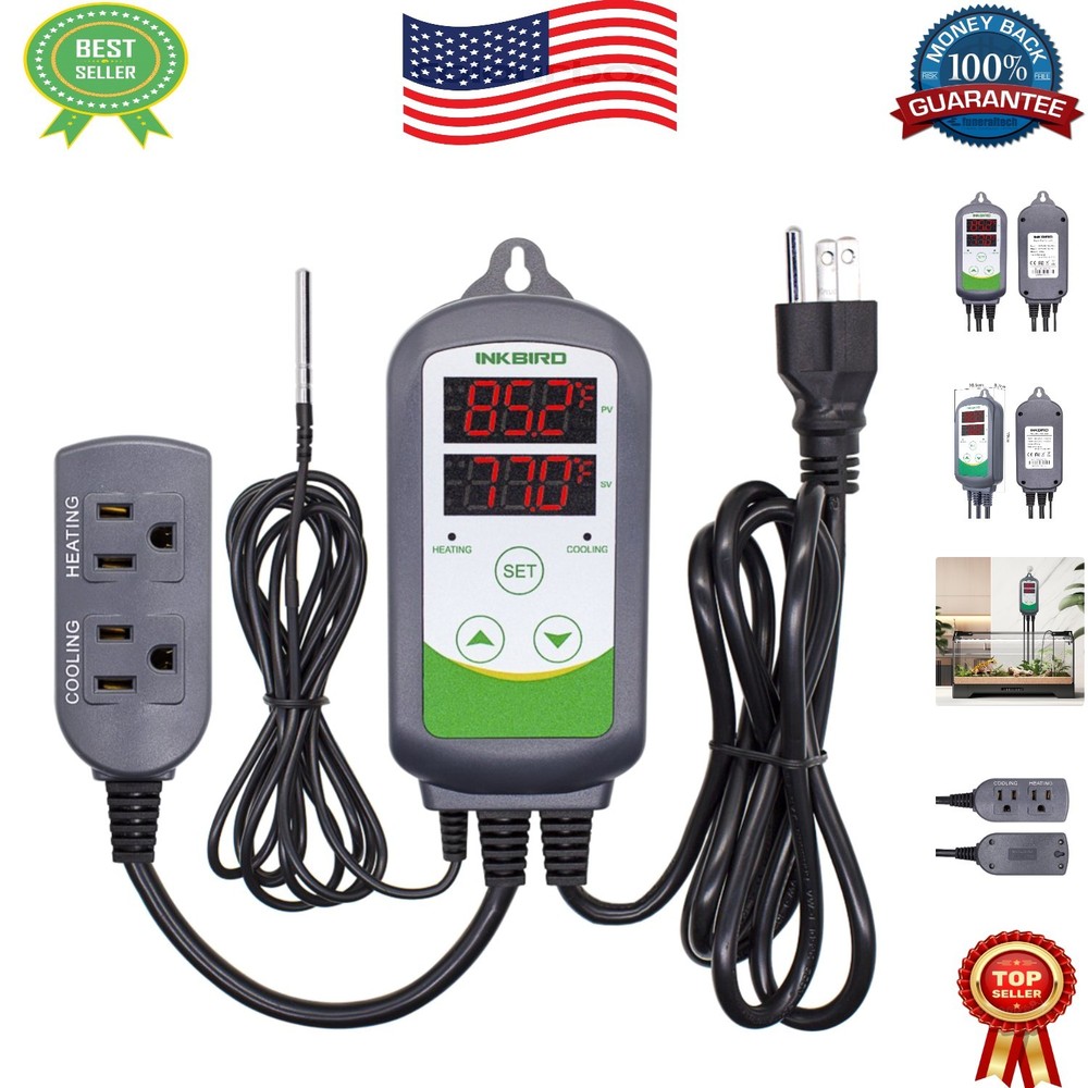 Precision ITC-308 Temperature Controller - Perfect for Fermentation & Terrarium